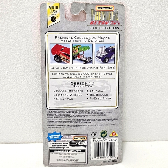 MATCHBOX Premiere Retro 70's Collection Big Banger Car Model - Picture 3 of 13
